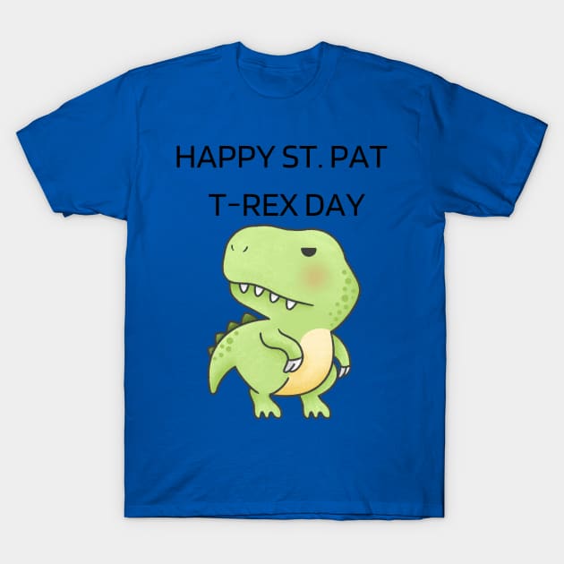 Happy St. Pat t-rex day Kawaii T-Shirt by Yash_Sailani